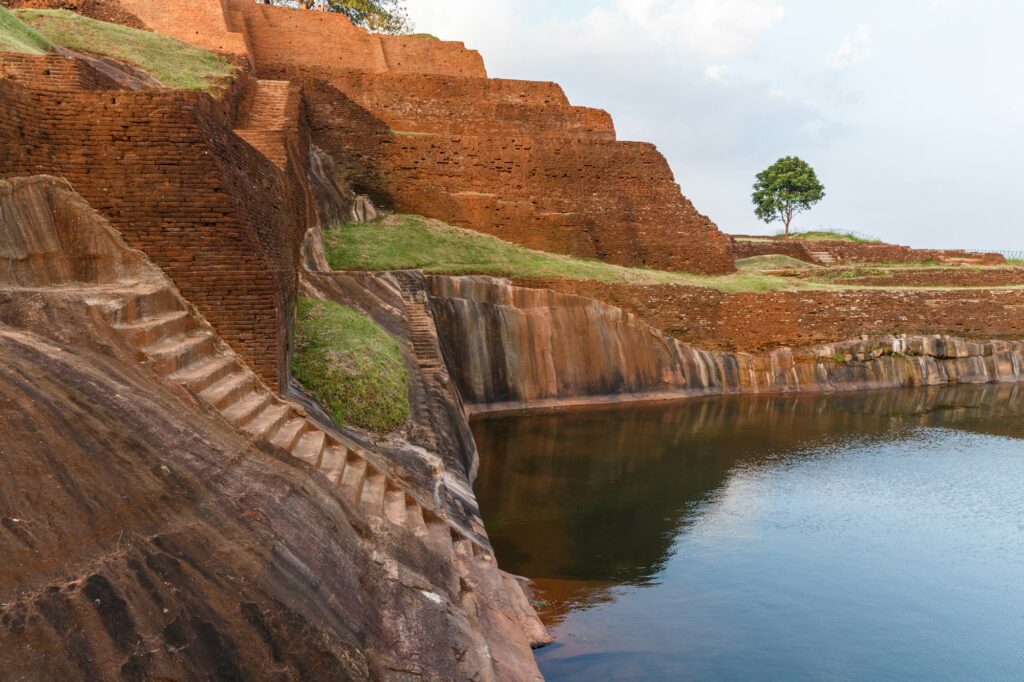 beautiful scenic view of natural landmark with in Asia, sri lanka, sigiriya