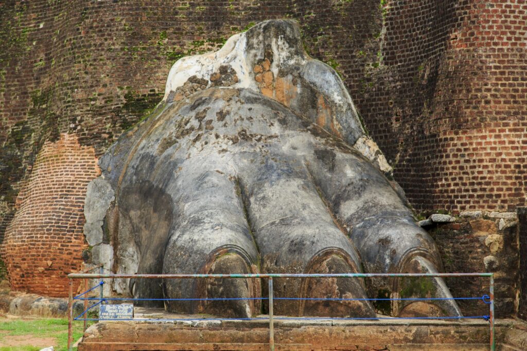 Lions paw at Sigiriya, Sri Lanka